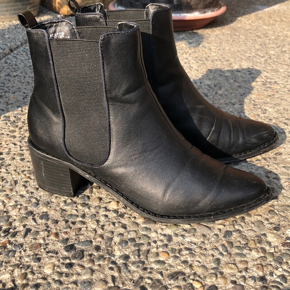 ASOS Black Pointed Ankle Boots
